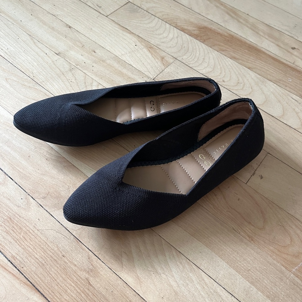 Kelly & Katie Knit Black Flat